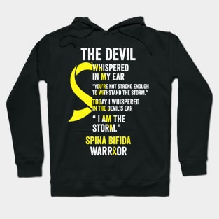 The Devil Spina Bifida Awareness Support Ribbon Hoodie